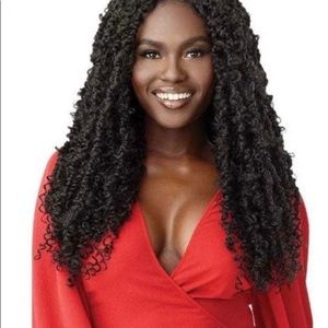 Twisted up lace front wig butterfly loc passion twist 26 long